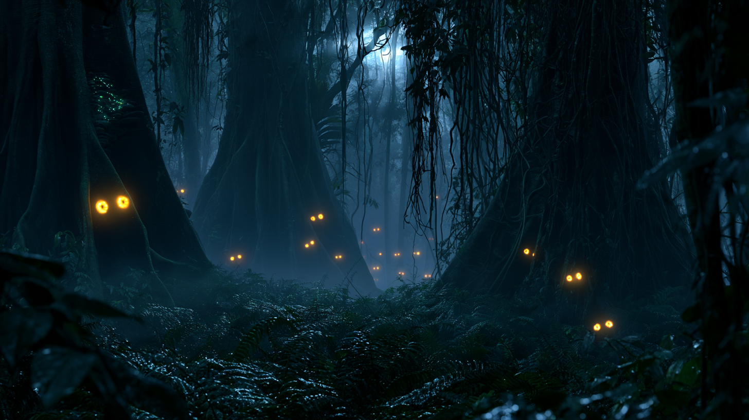 Forêt créole nocturne